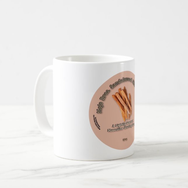 Sandalwood Shaving Soap Mug (Front Left)