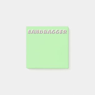 Sandbagger green note pads