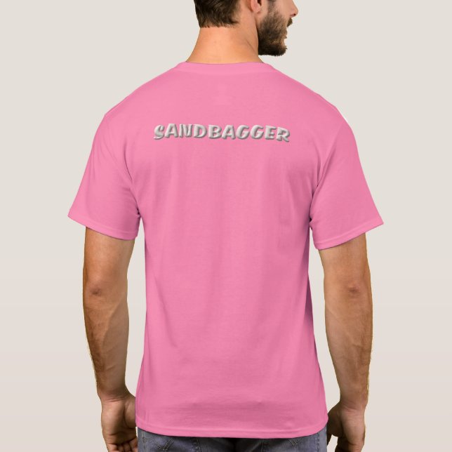 Sandbagger men pink T-shirt back (Back)