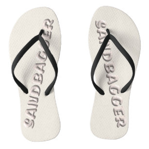 Sandbagger white sands flip flops