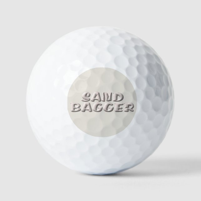 Sandbagger white sands value golf balls 12 pk (Front)