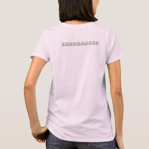 Sandbagger women vivid pink T-shirt back
