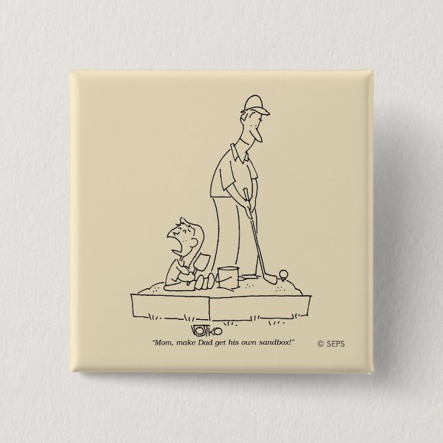 Sandbox 15 Cm Square Badge (Front)