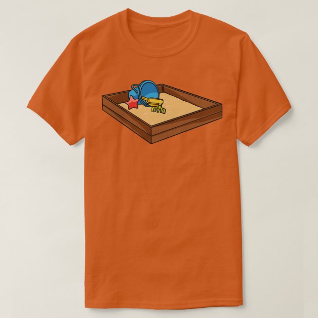 Sandbox And Toys Sandpit Sand T-Shirt (Design Front)