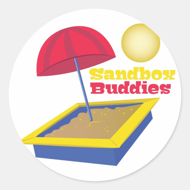 Sandbox Buddies Classic Round Sticker (Front)