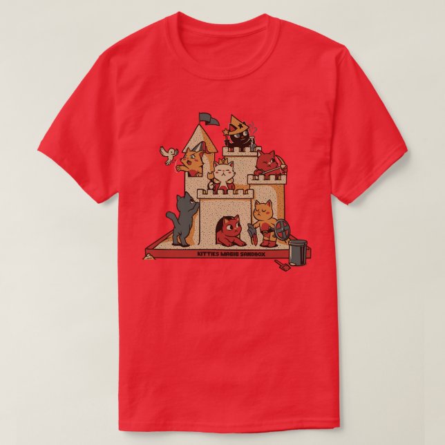 Sandbox Summer Cat Spring Break by Tobe Fonseca T-Shirt (Design Front)