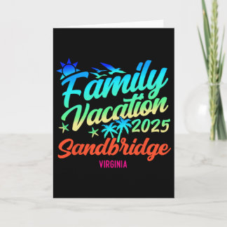 Sandbridge Beach Virginia Family Vacation Matching Card