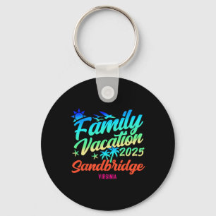 Sandbridge Beach Virginia Family Vacation Matching Key Ring