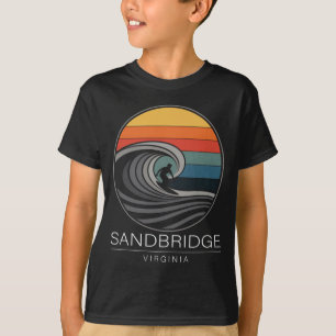 Sandbridge Beach Virginia Surfboarder Men Women T-Shirt