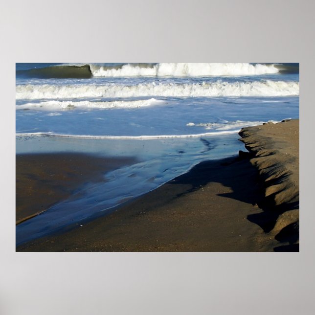 Sandbridge Beach Wave Poster (Front)