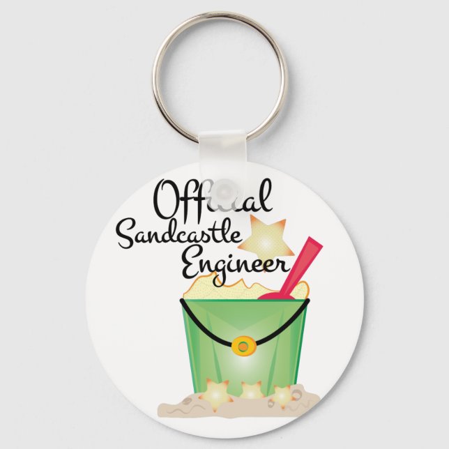 Sandcastle Engineer Key Ring (Front)