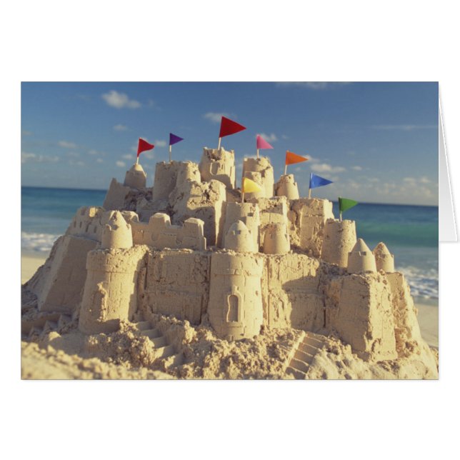 Sandcastle On Beach (Front Horizontal)