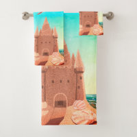 Sandcastle Seagull towel set