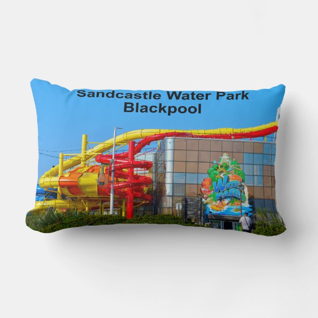 Sandcastle Water Park Blackpool  Lumbar Cushion (Front)