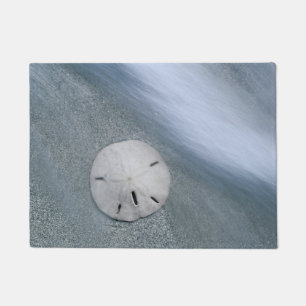 Sanddollar on Beach Sanibel Island, Florida Doormat