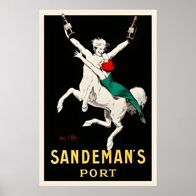 Sandeman's Port Food and Drink Vintage Poster (Front)