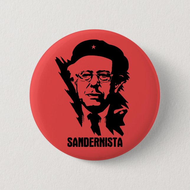 Sandernista 6 Cm Round Badge (Front)