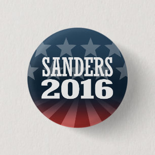 SANDERS 2016 3 CM ROUND BADGE