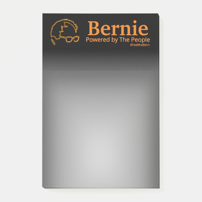 Sanders 2016 Powered by The People Post-it Notes (Front)