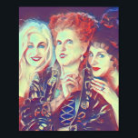 Sanderson Sisters Art Deco Print<br><div class="desc">This is an 8x10 art deco print of the Sanderson sisters perfect for any halloween fan.</div>