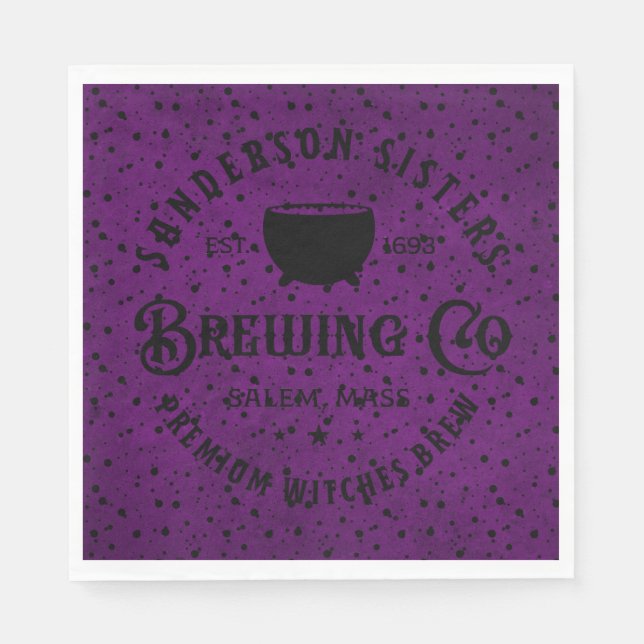 Sanderson Sisters Brewing Company Napkin (Front)