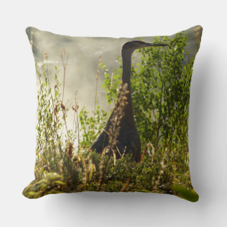 Sandhill Crane at Moose Ponds in Grand Teton Cushion