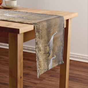 Sandhill Crane Birds Wildlife NWR Table Runner