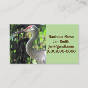 Sandhill crane business card
