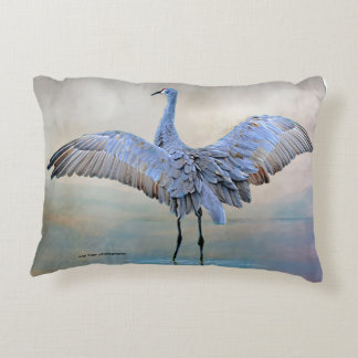 Sandhill Crane Dance Decorative Cushion