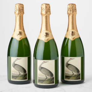 Sandhill Crane from Audubon's Birds of America Sparkling Wine Label