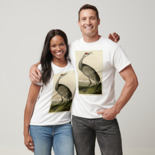 Sandhill Crane from Audubon's Birds of America T-Shirt