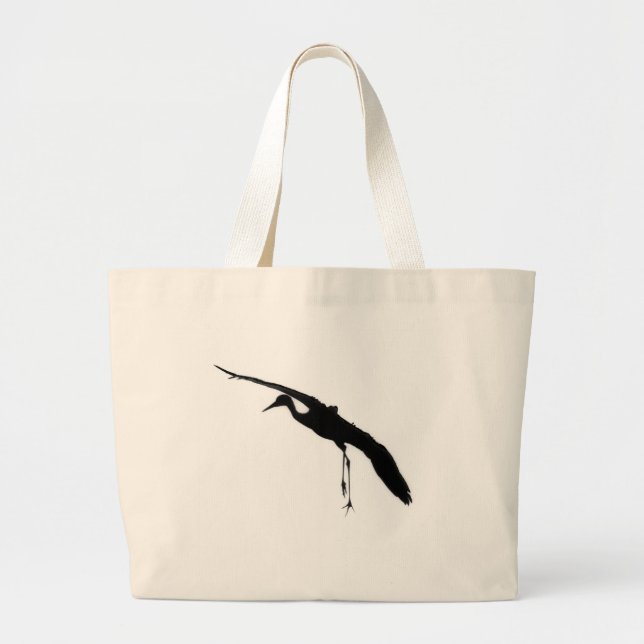 Sandhill Crane Large Tote Bag (Front)