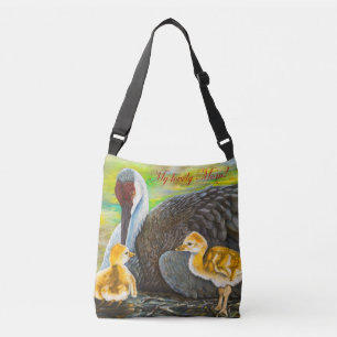 Sandhill crane Mother's Love Crossbody Bag