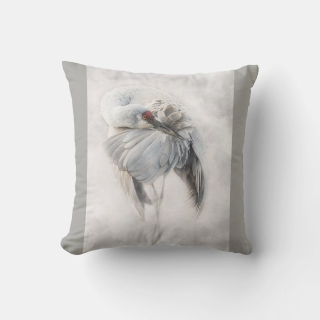 Sandhill Crane Pillow (Front)
