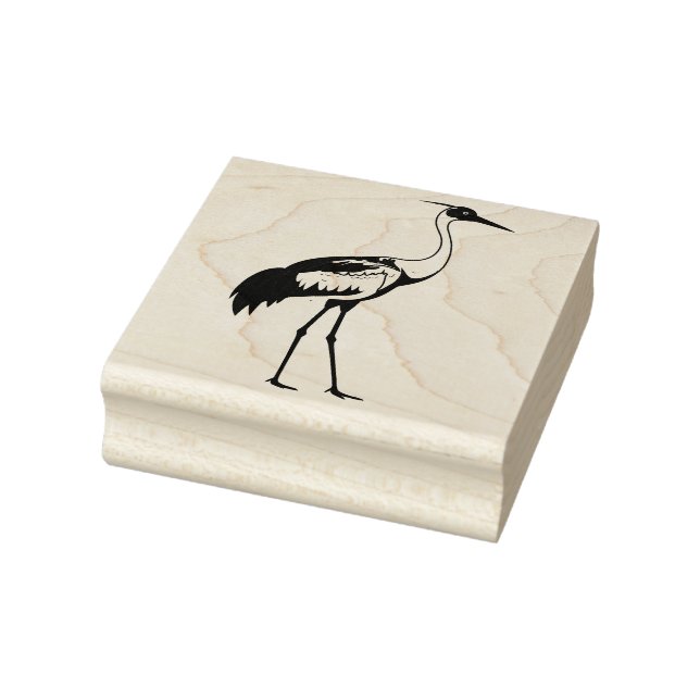 Sandhill Crane preparing to return home Rubber Stamp (Stamp)