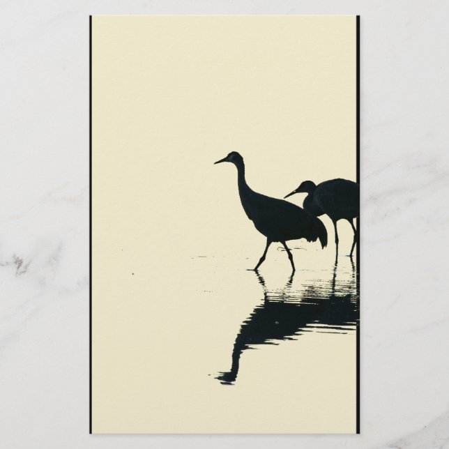 Sandhill Crane Stationery (Front)