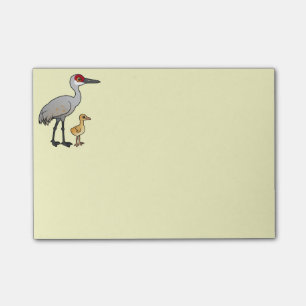 Sandhill Crane with Colt Post-it Notes