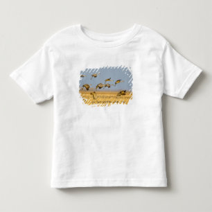 Sandhill cranes land in corn fields toddler T-Shirt