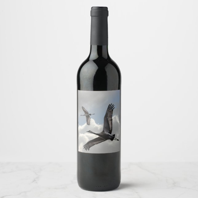 SANDHILL CRANES WINE LABEL (Front)