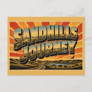 Sandhills Journey Nebraska Dunes Lakes Grasslands  Postcard