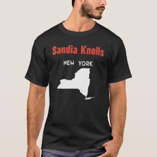 Sandia Knolls New York USA State America Travel Ne T-Shirt