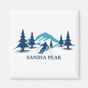 Sandia Peak New Mexico Ski Resort Skiing Skier  Magnet