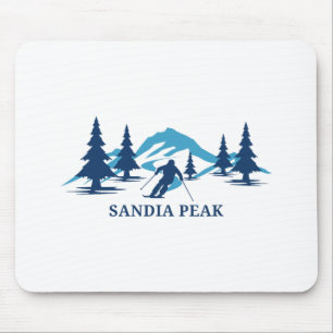 Sandia Peak New Mexico Ski Resort Skiing Skier  Mouse Pad