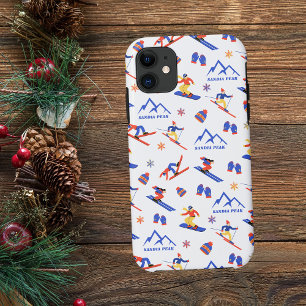 Sandia Peak New Mexico Ski Snowboard Pattern Case-Mate iPhone Case