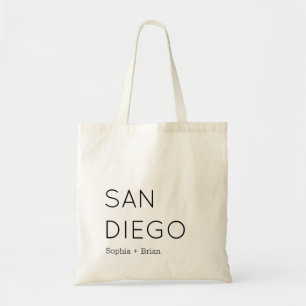 Sandiego Wedding Welcome Tote Bag