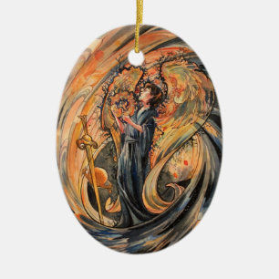 Sandolphon Ceramic Tree Decoration