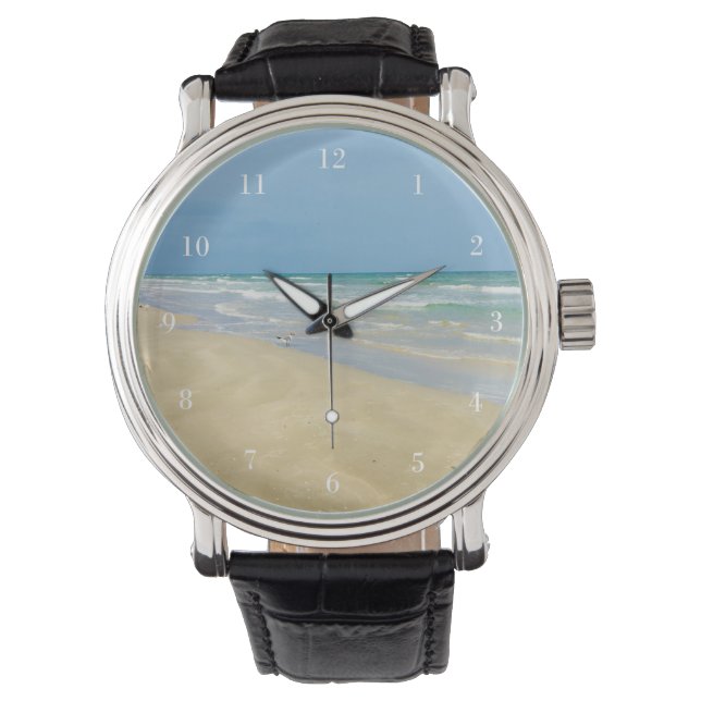 Sandpiper on the Seashore | Beautiful Beach Photo Watch (Front)