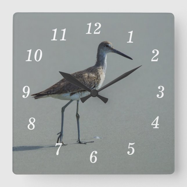 Sandpiper Pose Wall Clock (Front)