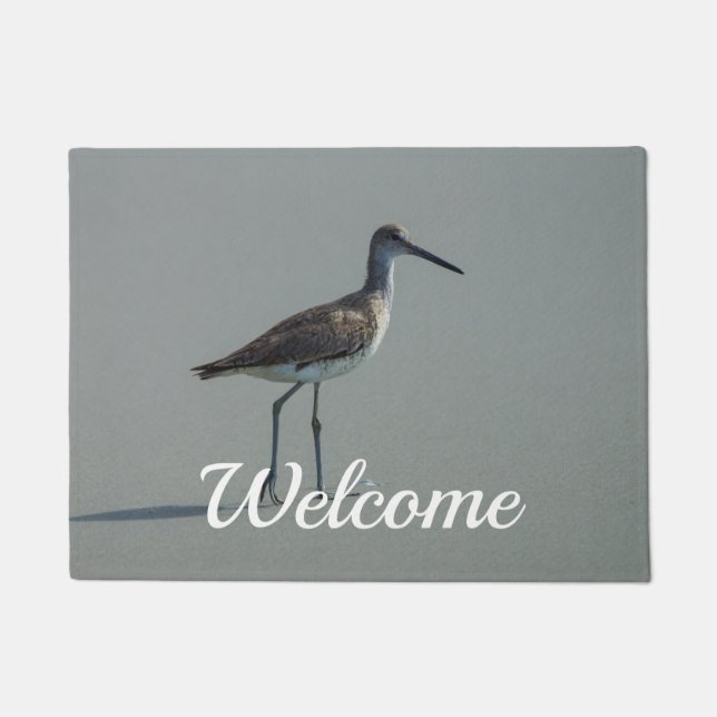 Sandpiper Pose Welcome Doormat (Front)