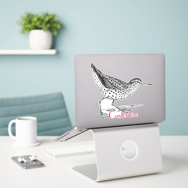 Sandpiper Shorebird Thunder_Cove  (Laptop On Desk)